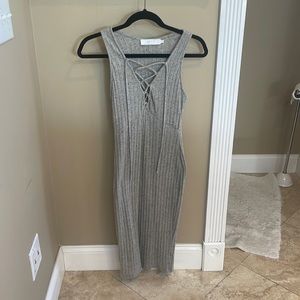 ASTR the label medium gray dress